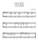 Téléchargez l'arrangement pour piano de la partition de Papa Noël en PDF